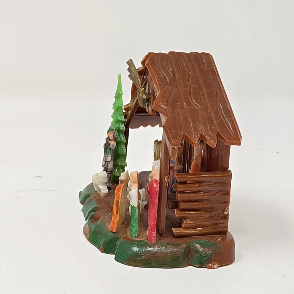Vintage Shiny Brite Miniature Plastic Nativity Scene With Original Box - Picture 8 of 16